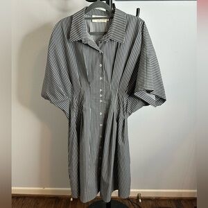 Anthropologie Exquise Mini Tobie Shirt dress in charcoal.  Size xl.  Worn once.
